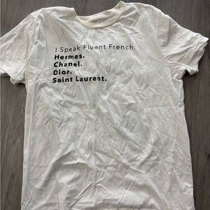 White Graphic Tee (NWOT)